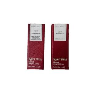 Lot Of 2 Kjaer Weis Lipstick GRACIOUS .15oz New $49 Each Retail‎